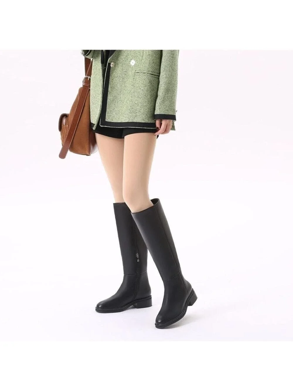 Bernal Black Knee High Boots Size 7.5